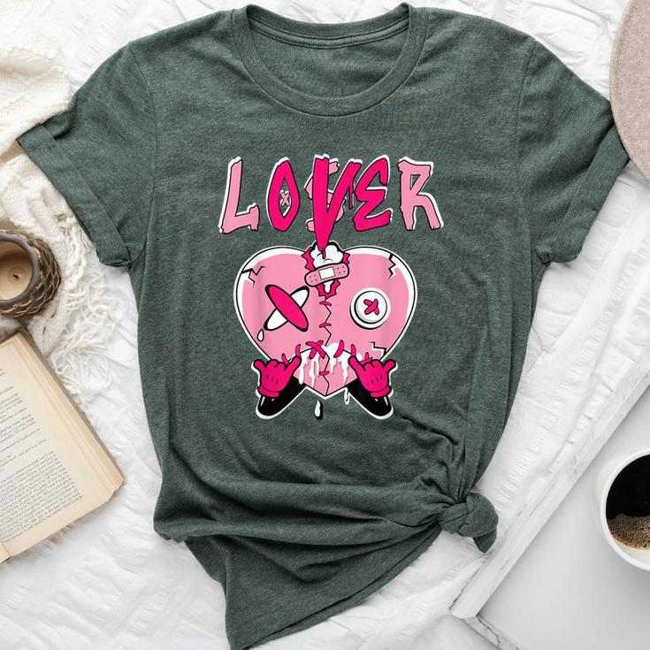 Loser Lover Pink Drip Heart Matching For Women Bella Canvas T-shirt