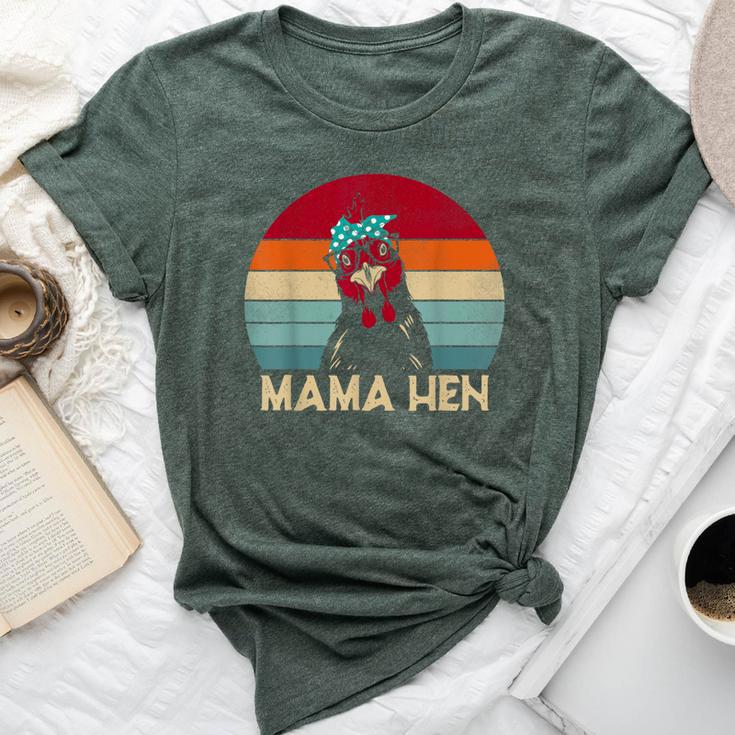 Mama Hen Chicken Mom Chicken Pajamas Retro Bella Canvas T-shirt