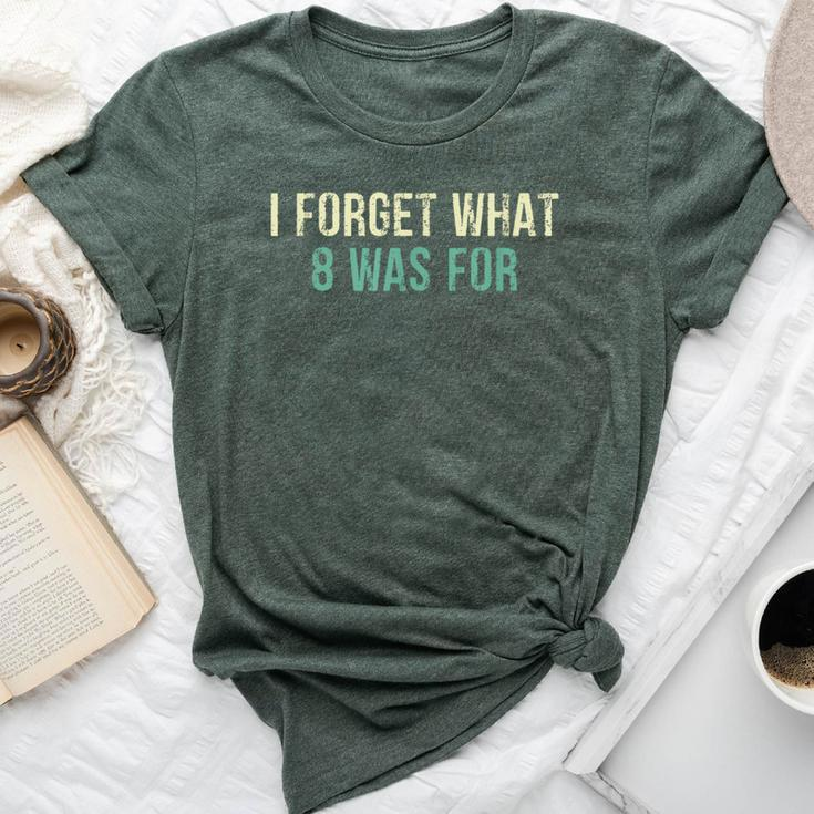 Sarcastic I Forget What Eight Was For Bella Canvas T-shirt