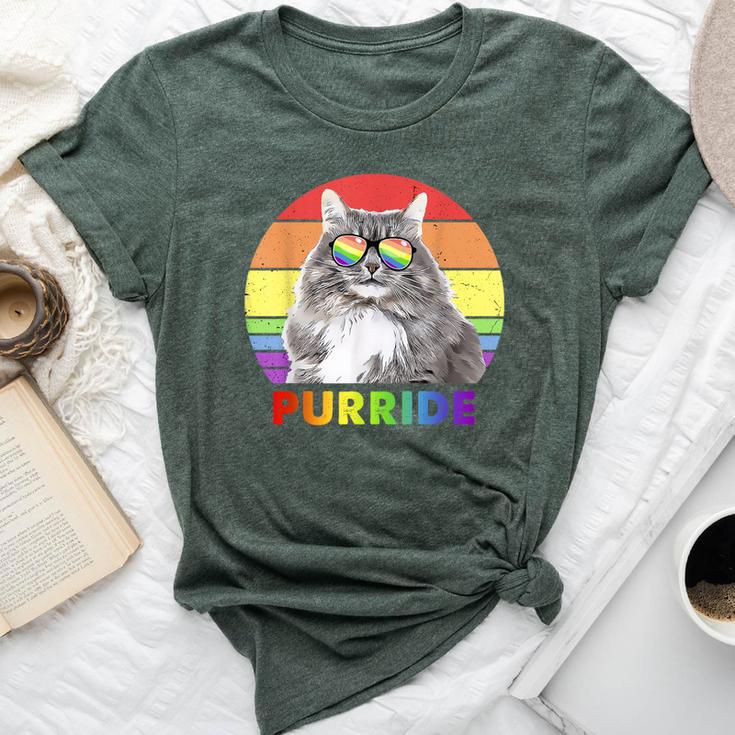 Siberian Cat Rainbow Gay Pride Lgbtq Bella Canvas T-shirt