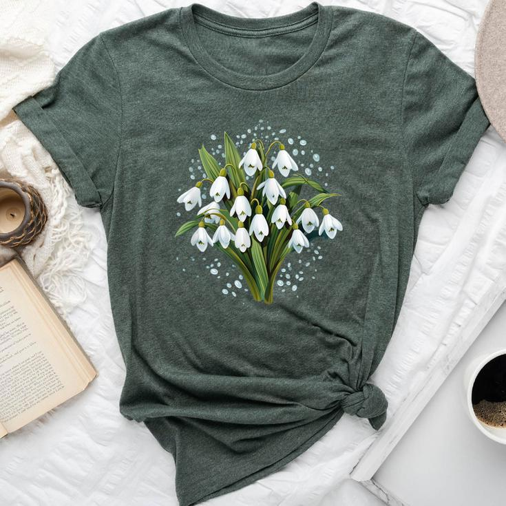Snow Flowers With This Cool Snowdrop Flower Costume Bella Canvas T-shirt