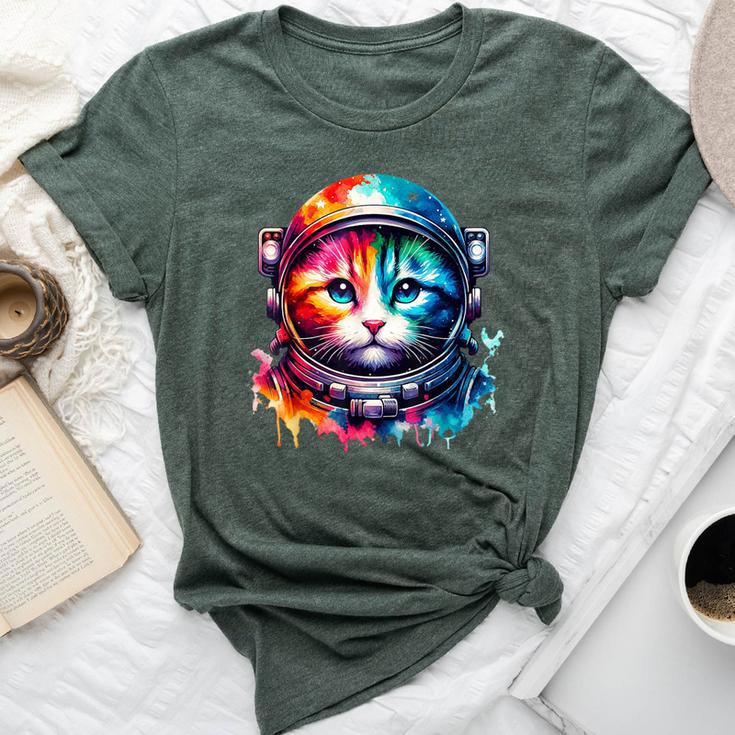 Space CatCat Astronaut For Cat Lover Bella Canvas T-shirt