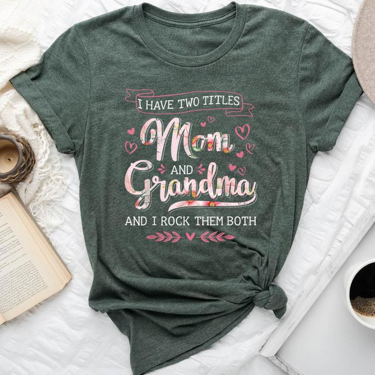 Two Titles Grandma Rock Christmas Birthday Bella Canvas T-shirt