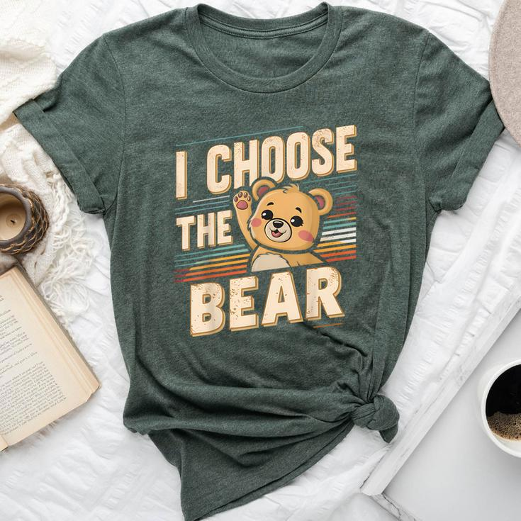 Vintage The Bear I Choose For Camping Women Bella Canvas T-shirt