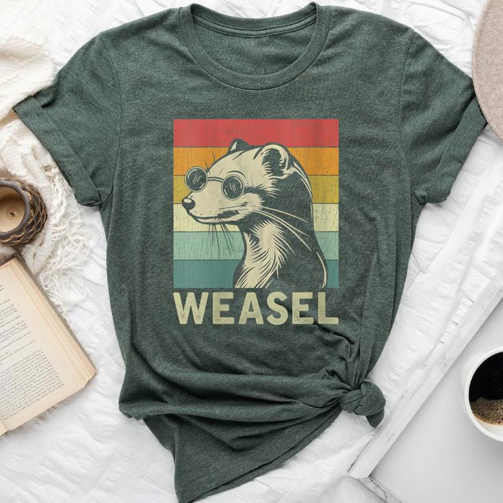 Weasel Lover Weasel Retro Bella Canvas T-shirt