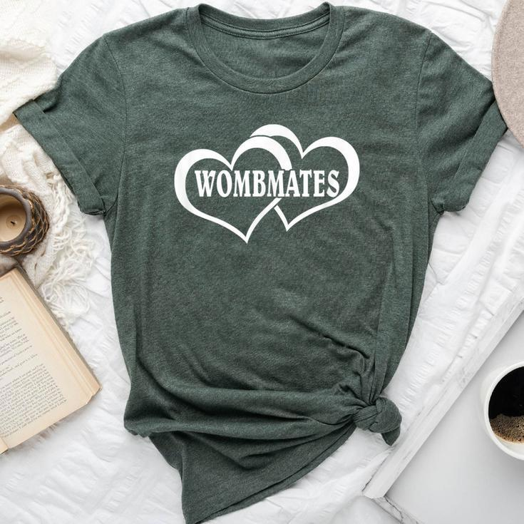 Wombmates Twin Brother Sister Womb Mates Room Mates Bella Canvas T-shirt