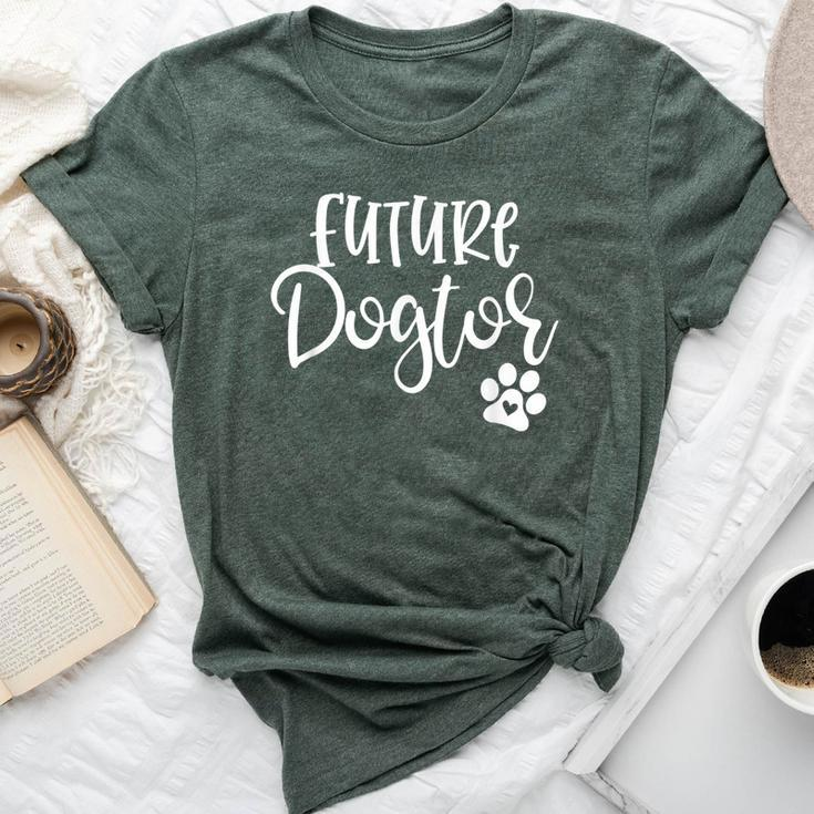 Future Dogtor Dog Doctor Vet Medicine Student Girls Bella Canvas T-shirt