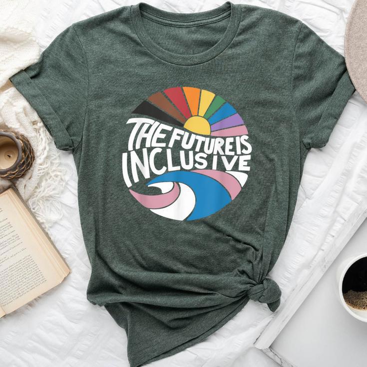 The Future Is Inclusive Lgbt Pride Month Flag Rainbow Bella Canvas T-shirt