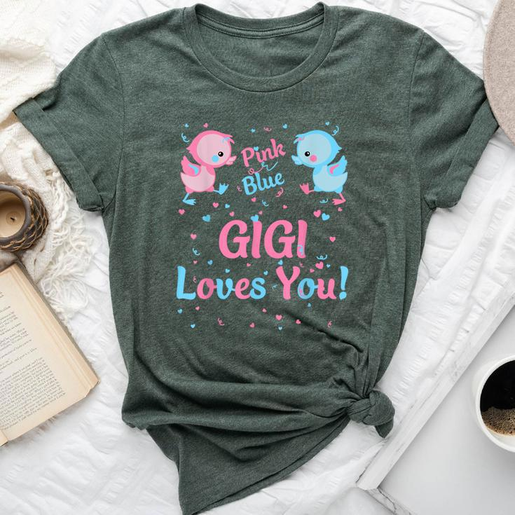 Gigi Gender Reveal Party Pink Or Blue For Matching Family Bella Canvas T-shirt