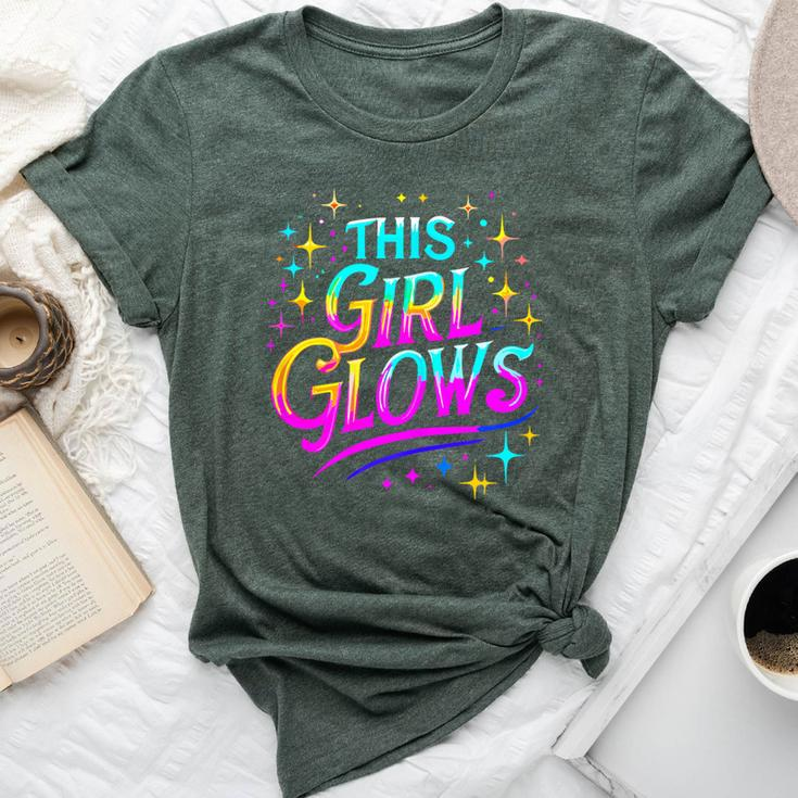 This Girl Glows 80S And 90S Party Bella Canvas T-shirt
