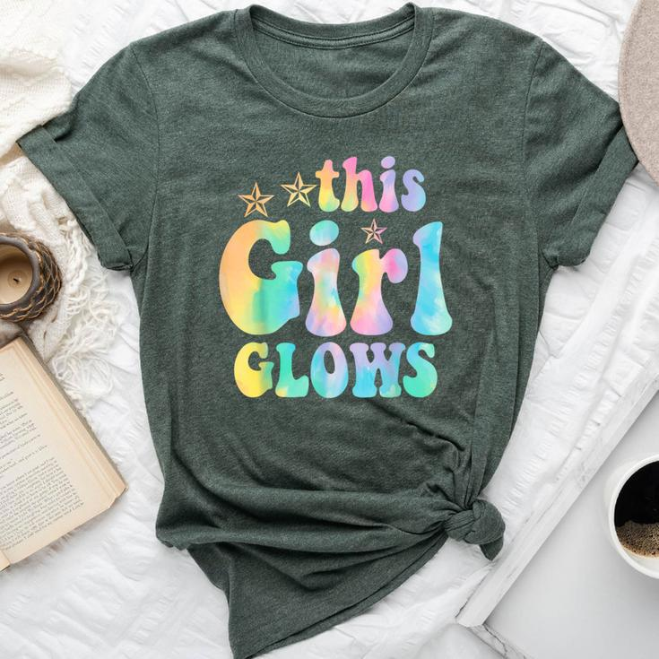 This Girl Glows For & Girls Tie Dye 80S Themed Bella Canvas T-shirt