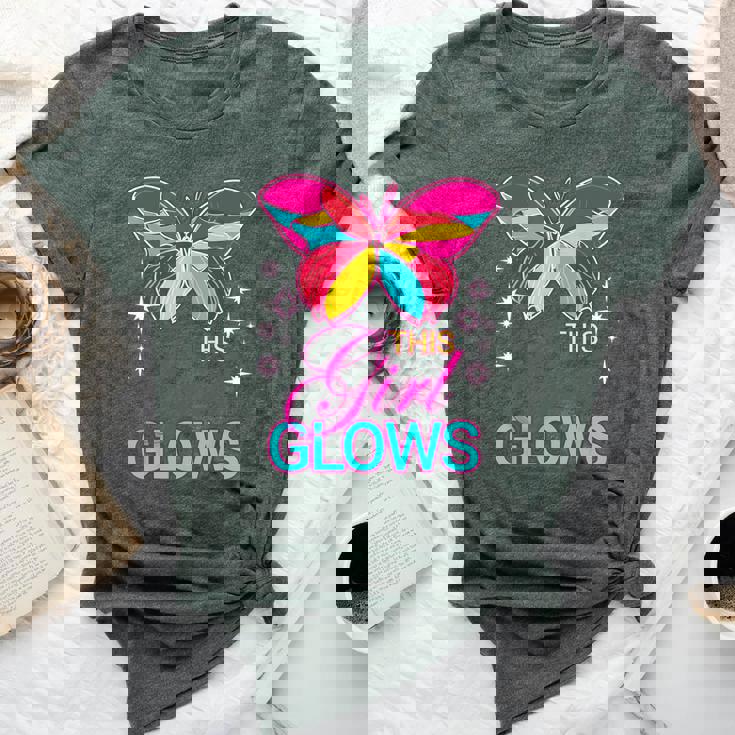 This Girl Glows Cute Girl Woman Tie Dye 80S Party Team Bella Canvas T-shirt