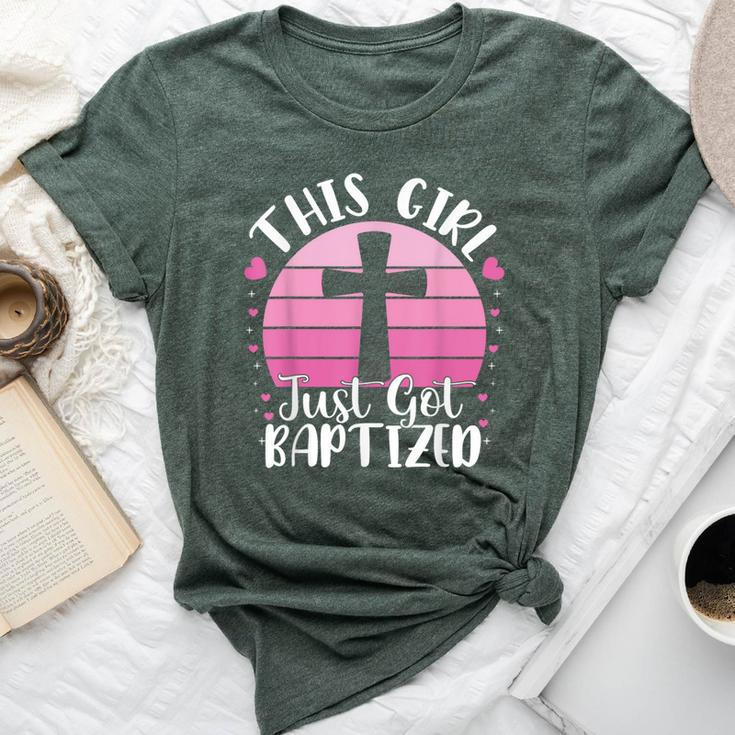 This Girl Just Got Baptized Christian Communion Baptism 2024 Bella Canvas T-shirt