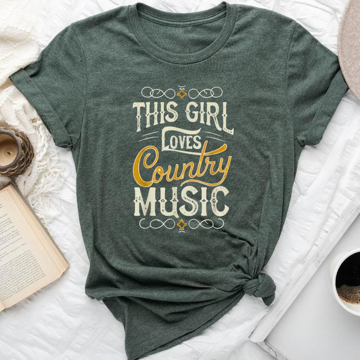 This Girl Loves Country Music Vintage Concert Bella Canvas T-shirt