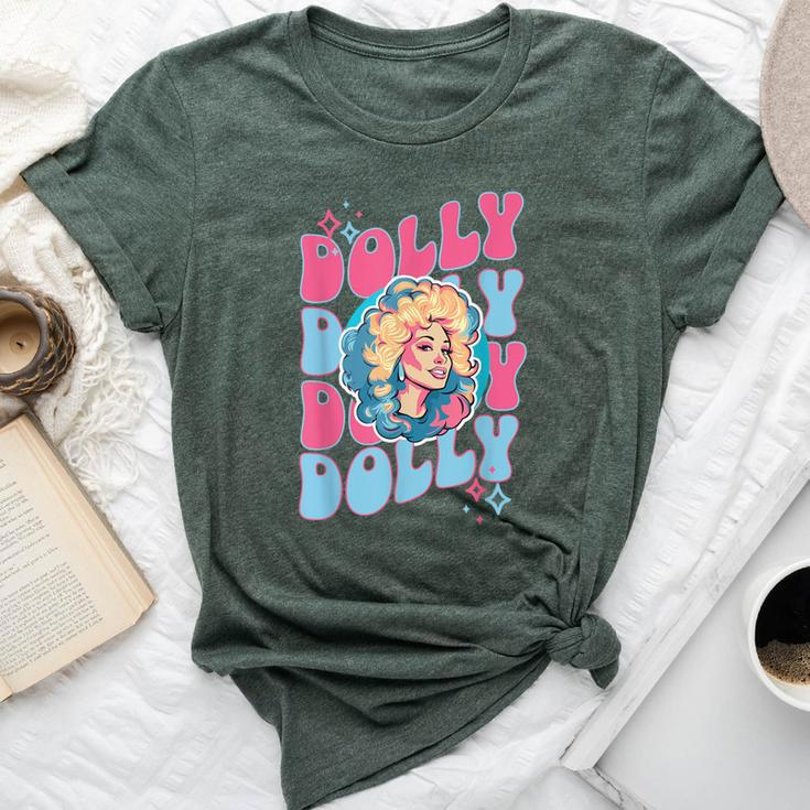 Girl Retro Personalized Dolly First Name Vintage Style Bella Canvas T-shirt