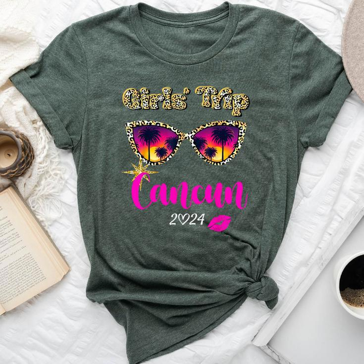 Girls Trip Cancun 2024 Beach Weekend Birthday Squad Bella Canvas T-shirt