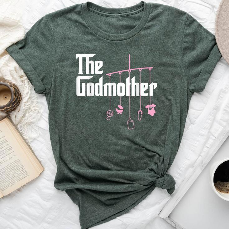 The Godmother Of New Baby Girl Pun Bella Canvas T-shirt