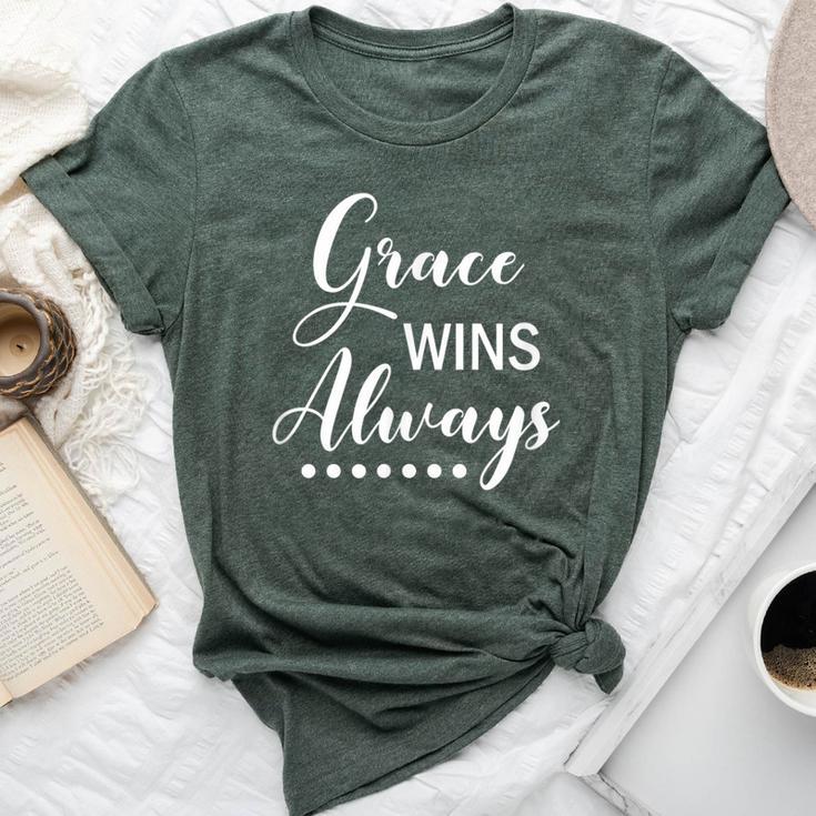 Grace Wins Always Christian Faith Bella Canvas T-shirt