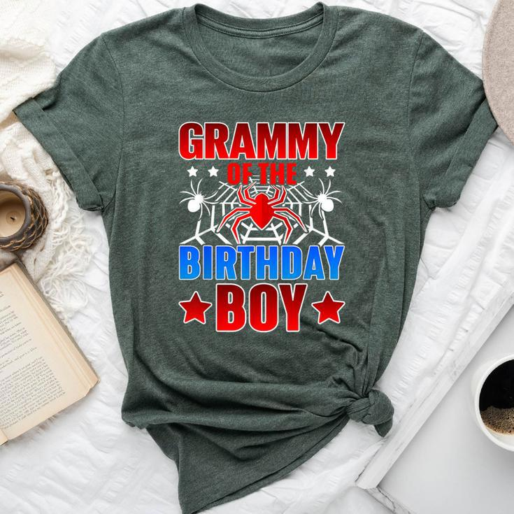 Grammy Of The Birthday Boy Costume Spider Web Party Grandma Bella Canvas T-shirt
