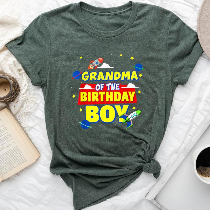 Grandma Of Birthday Astronaut Boy Outer Space Theme Party Bella Canvas T-shirt