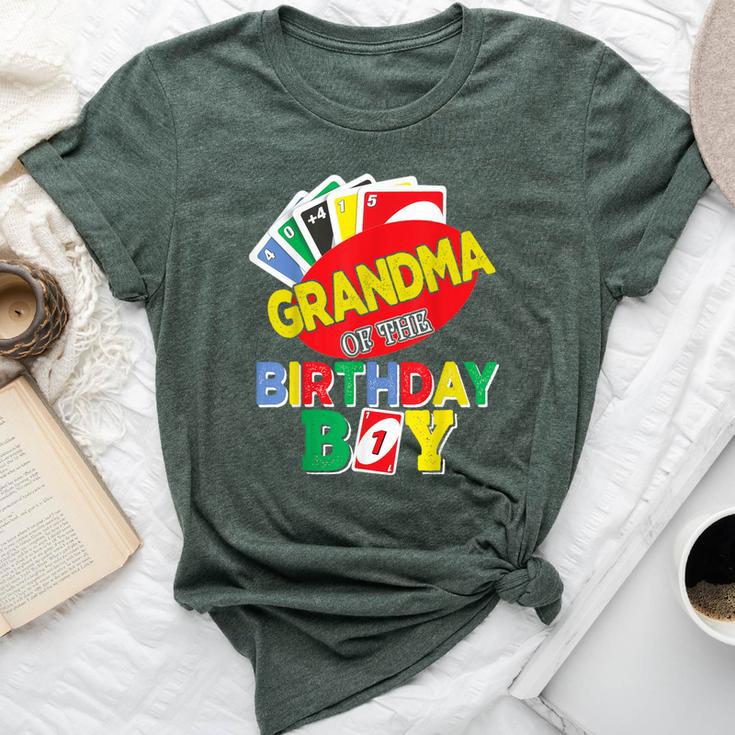 Grandma Of The Uno Birthday Boy Uno Birthday Boy Bella Canvas T-shirt