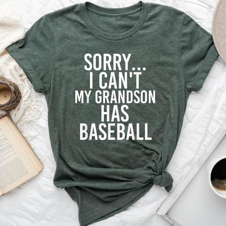 Grandpa Grandma My Grandson Has Baseball Bella Canvas T-shirt