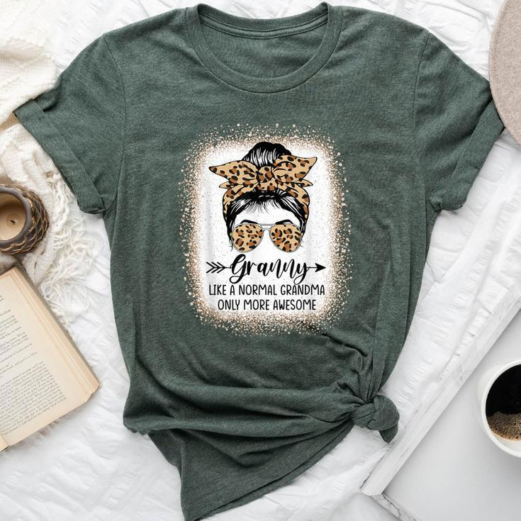 Granny Like A Normal Grandma Only More Awesome Messy Bun Bella Canvas T-shirt