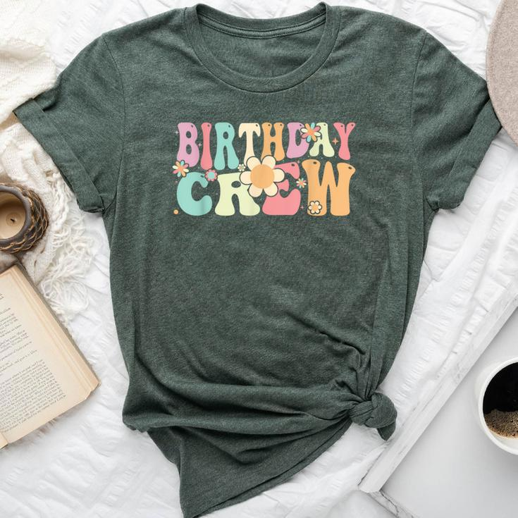 Groovy Birthday Crew Retro Party Vintage Girls Bella Canvas T-shirt