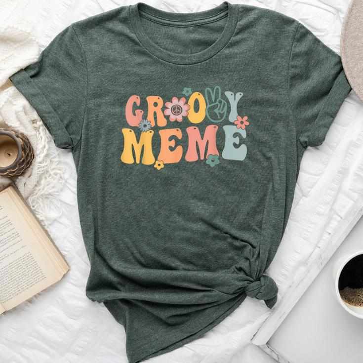 Groovy Meme Retro Mom Family Matching Mother's Day Bella Canvas T-shirt