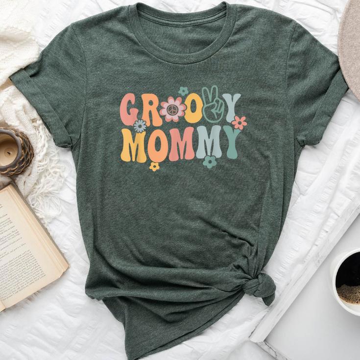 Groovy Mommy Retro Mom Matching Family 1St Birthday Party Bella Canvas T-shirt