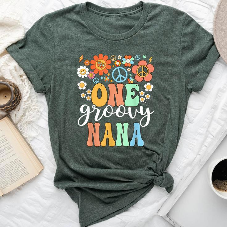 Groovy Nana Retro Grandma Birthday Matching Family Party Bella Canvas T-shirt