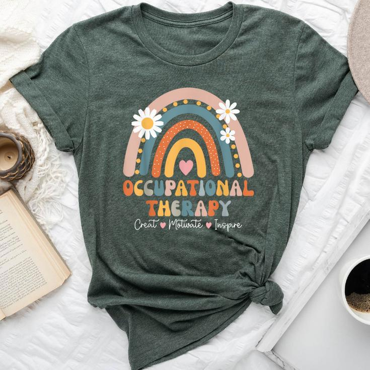 Groovy Occupational Therapy Therapists Happy Ot Month Bella Canvas T-shirt