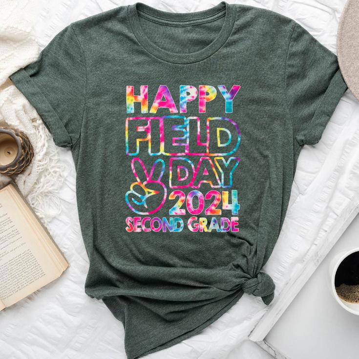 Happy Field Day 2024 Second Grade Field Trip Fun Day Tie Dye Bella Canvas T-shirt