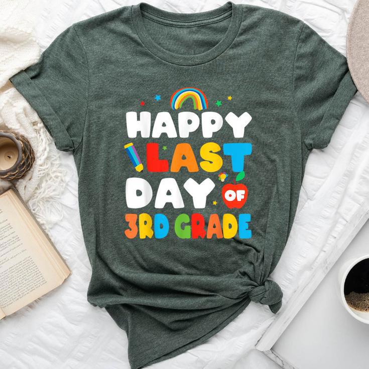 Happy Last Day Of 3Rd Grade Rainbow Teacher Student Bella Canvas T-shirt