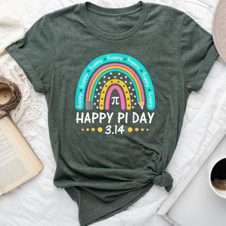 Happy Pi Day Mathematic Math Teacher Rainbow Girl Bella Canvas T-shirt