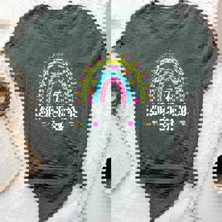 Happy Pi Day Rainbow 314 Pi Number Math Teacher Girls Bella Canvas T-shirt