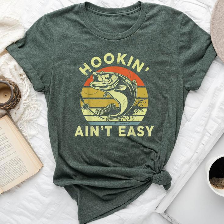 Hooking Ain't Easy- Adult Humor Fishing Bella Canvas T-shirt