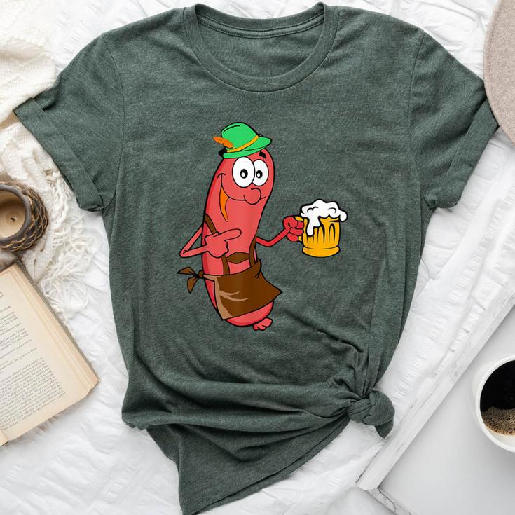 Hot Dog Beer Bratwurst Oktoberfest For Bella Canvas T-shirt