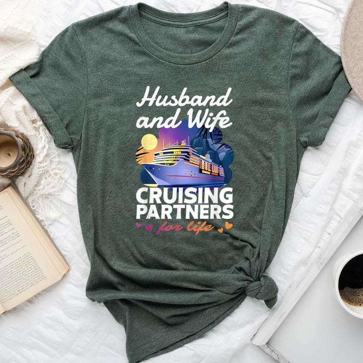 Husband And Wife Cruise 2024 Matching Couple Outfits Bella Canvas T-shirt
