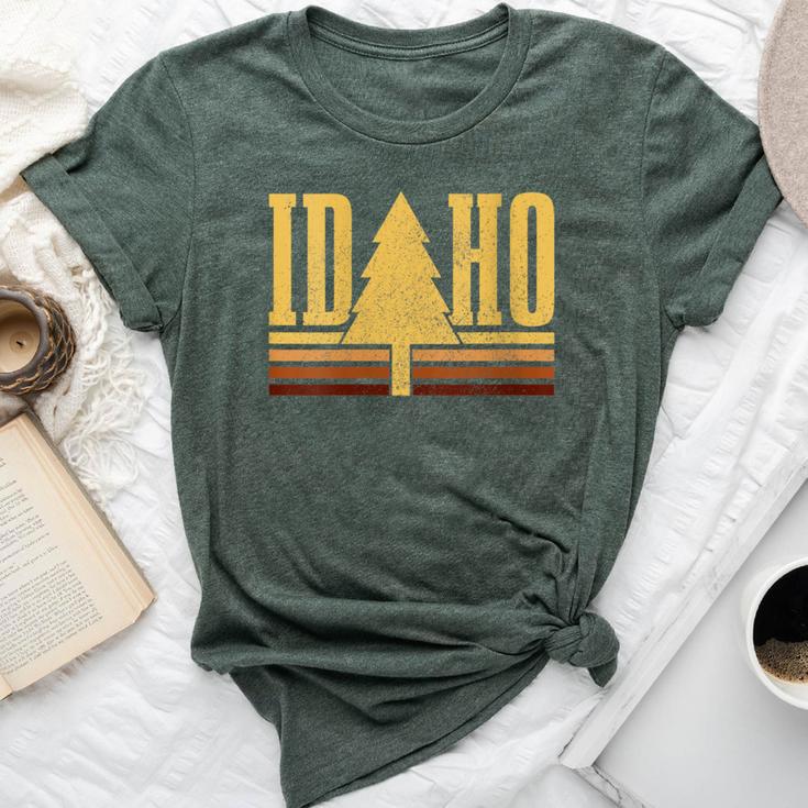 Idaho Vintage Tree State Pride Camping Hiking Idaho Bella Canvas T-shirt