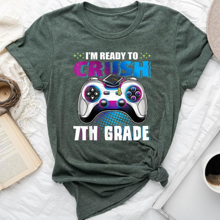 I'm Ready To Crush 7Th Grade Back To School Boy Gamer Girl Bella Canvas T-shirt