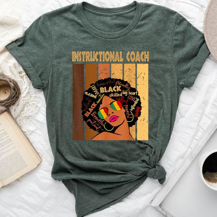 Instructional Coach Afro African Black History Month Bella Canvas T-shirt