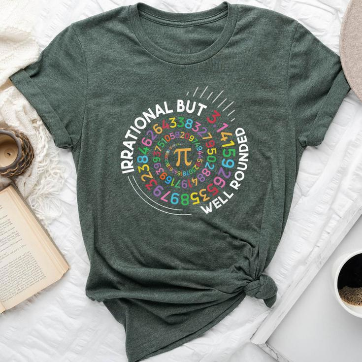 Irrational But Well Rounded Pi Day Math Teacher Student Geek Bella Canvas T-shirt