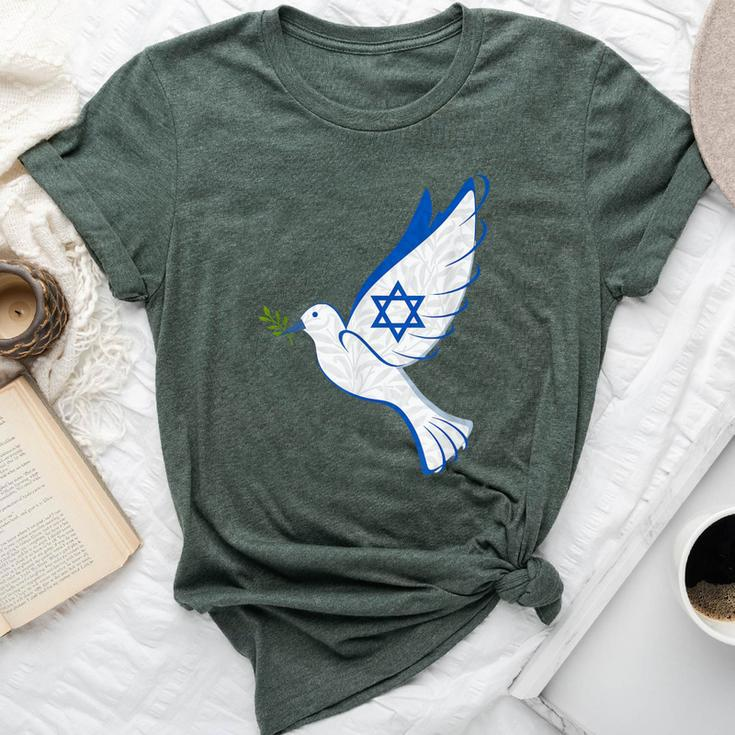 Israel Pro Support Stand Strong Peace Love Jewish Girl Bella Canvas T-shirt