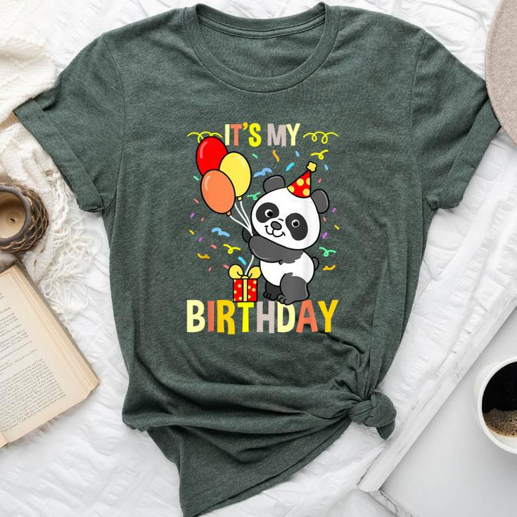 Its My Birthday Panda Animal Bella Canvas T-shirt