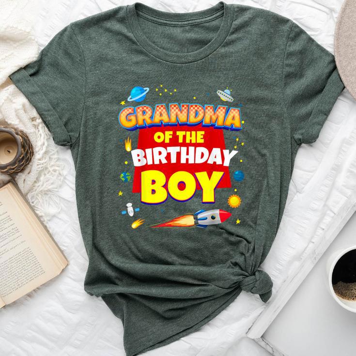 Its My Grandma Birthday Boy Space Astronaut Family Matching Bella Canvas T-shirt