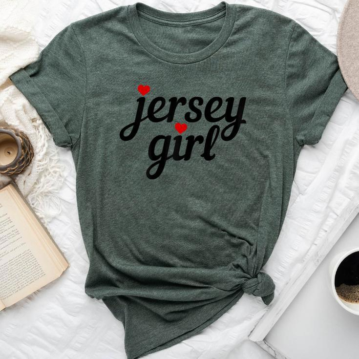Jersey Girl New Jersey Heart Cute New Jersey Pride Bella Canvas T-shirt