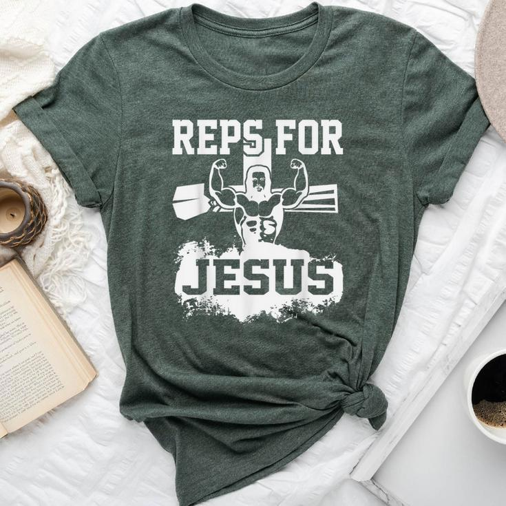 Jesus Christian Gym Fitness Biceps Quote Meme Bella Canvas T-shirt