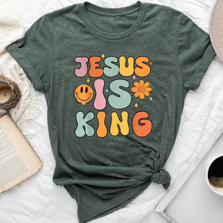 Jesus Is King Groovy Christian- Cute Toddler Girl Bella Canvas T-shirt