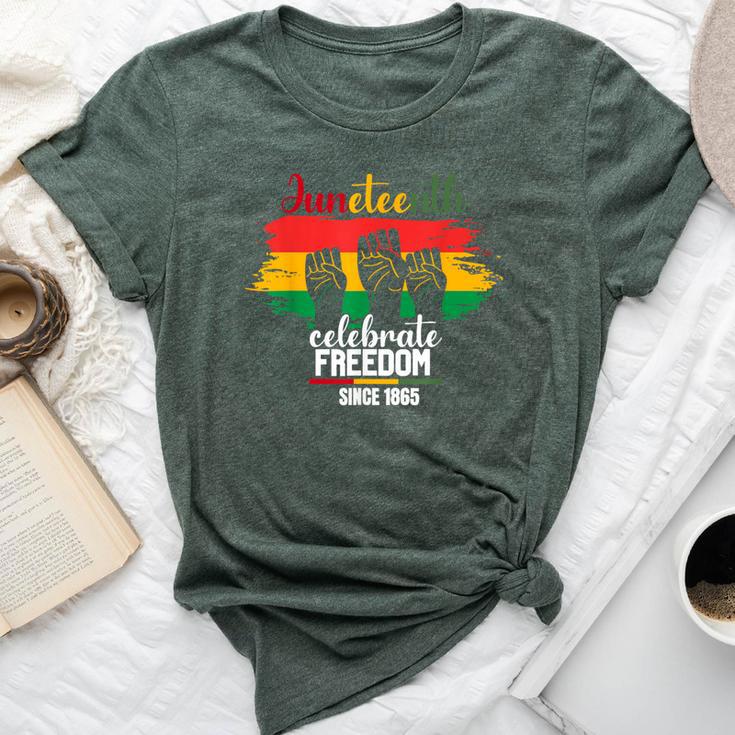 Junenth Celebrate Freedom 1865 African American Women Bella Canvas T-shirt